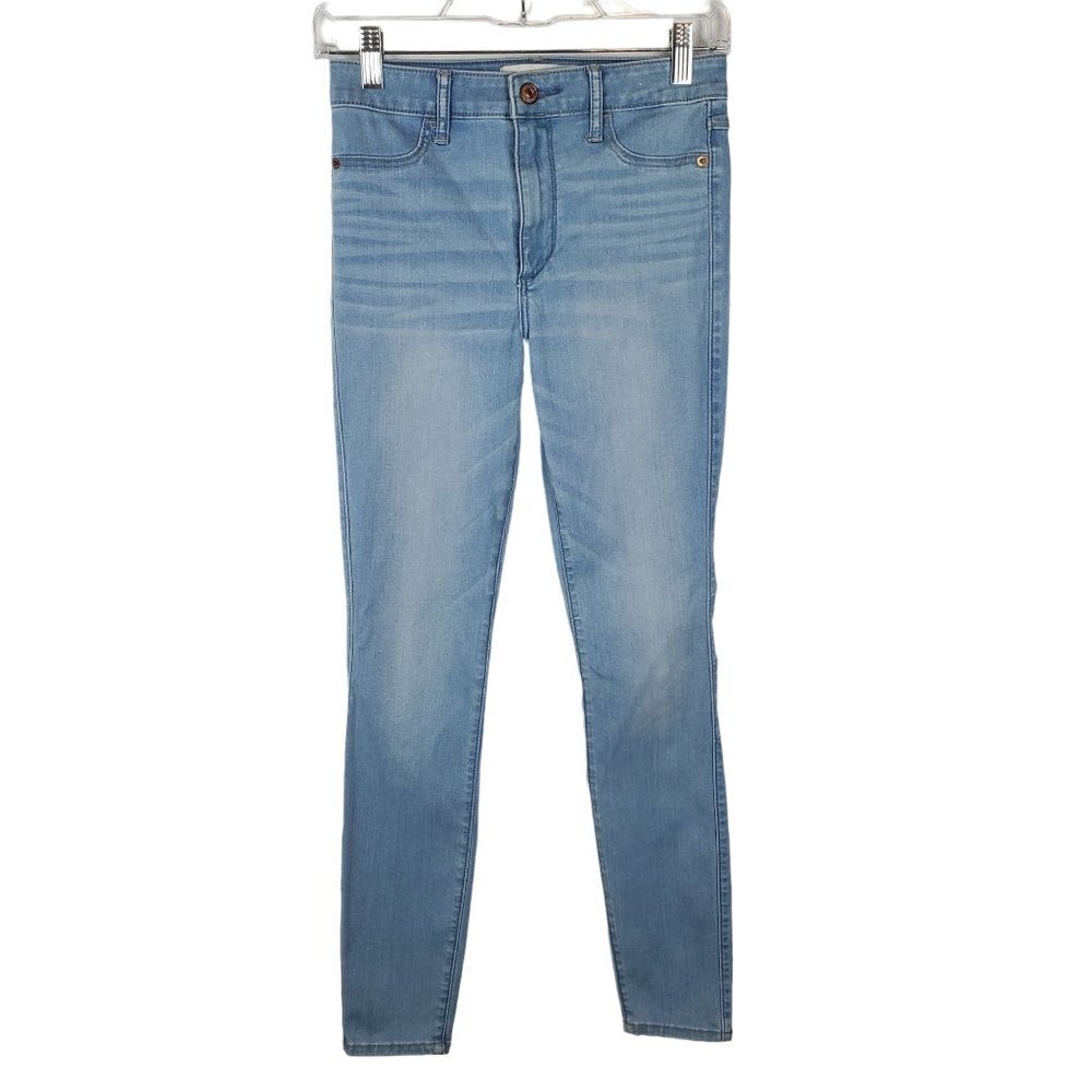 Abercrombie & Fitch Jean Legging Womens 2 High Rise Skinny Cotton stretch Denim